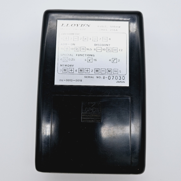 VINTAGE | Lloyd's Automatic 55 EH-8715 255A battery operated calculator - Picture 5 of 12